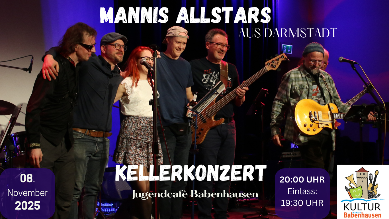 Am Samstag, 08. November verwandelt sich das Jugendcafé in Babenhausen wieder in einen Konzertsaal. Ab 20.00 Uhr (Einlass: ab 19.30 Uhr) heißt es Bühne frei für das nächste Kellerkonzert – [&hellip;]